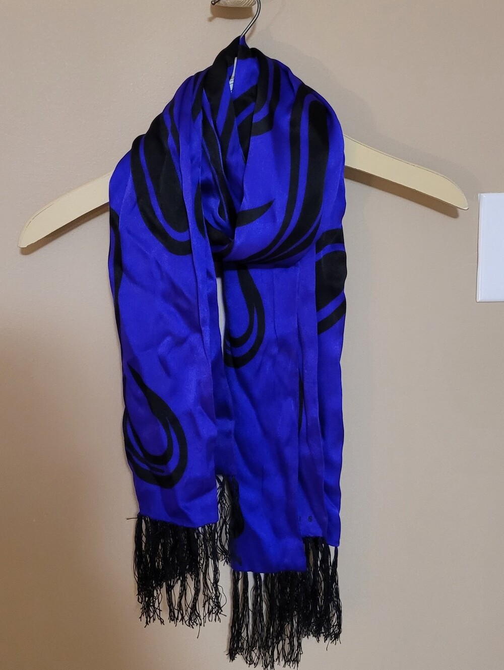💚10 for $10💚 Bundle and save Vibrant Purple & Black Fringe Women's Scarf